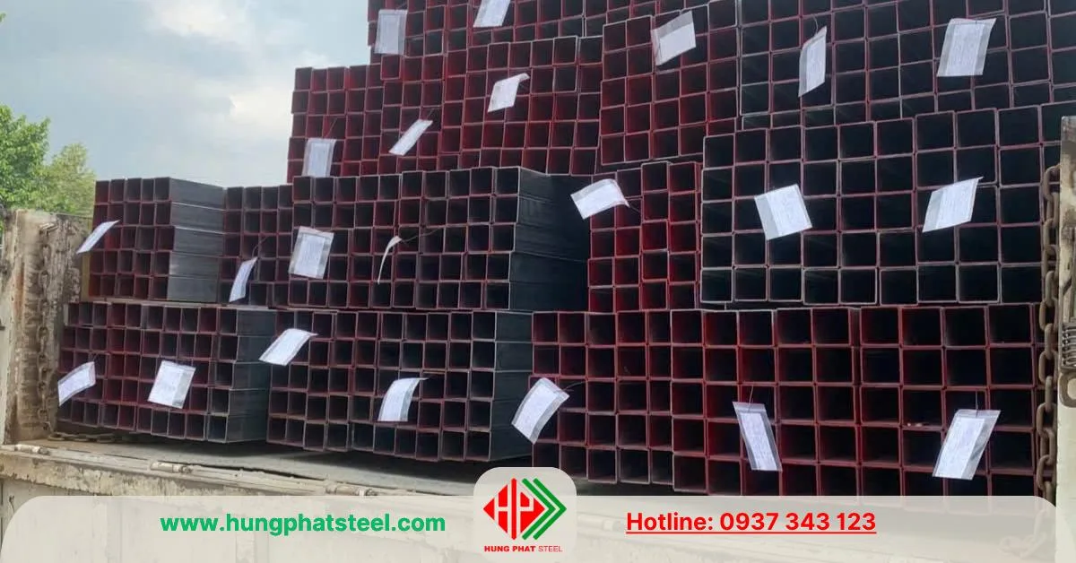 Thép hộp tôn mạ kẽm 60x60 Hòa Phát