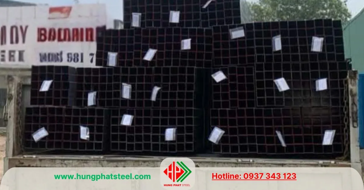Thép hộp tôn mạ kẽm 60x60 Hòa Phát
