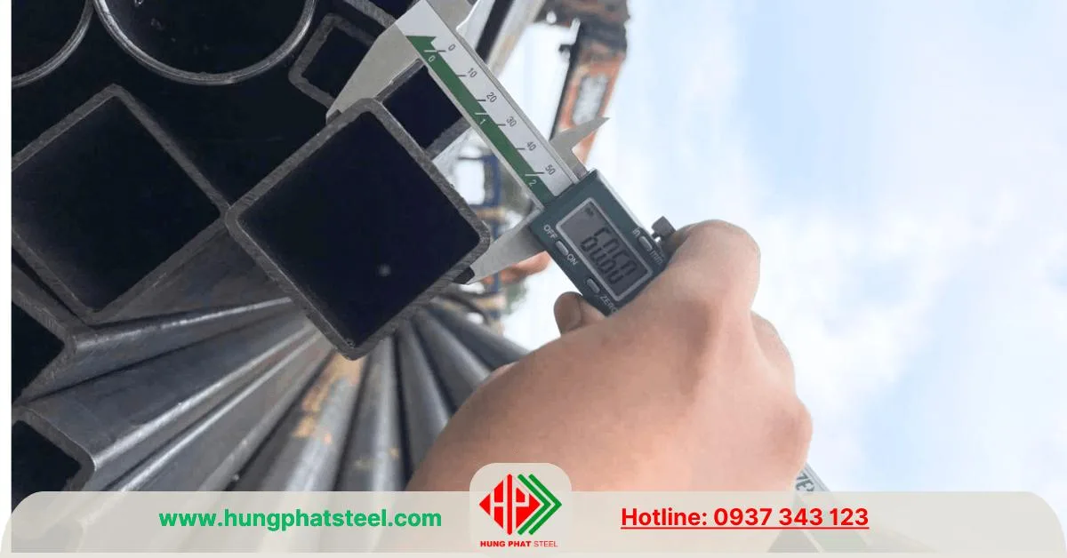 Thép hộp vuông đen 60x60