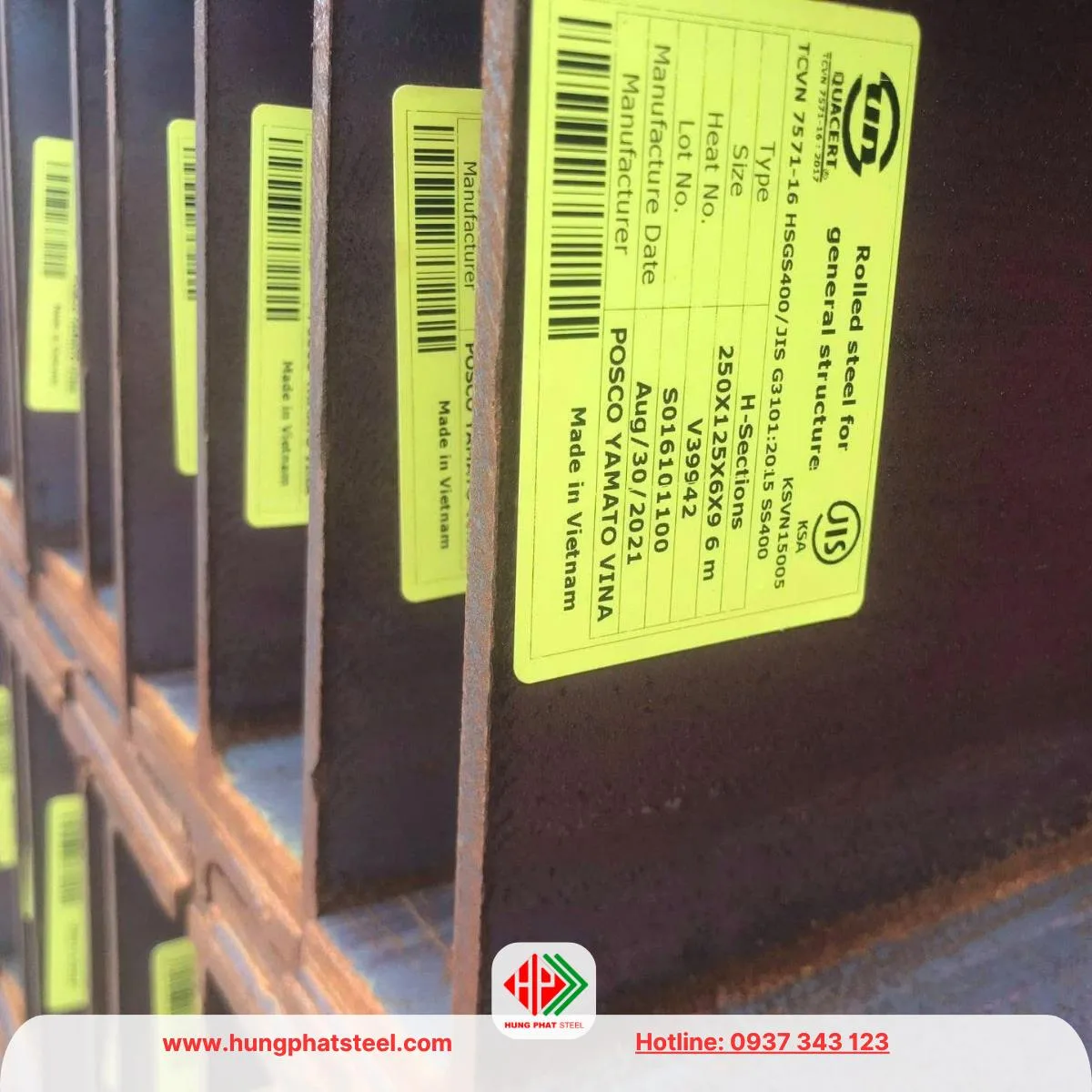 Thép i250x125 Posco