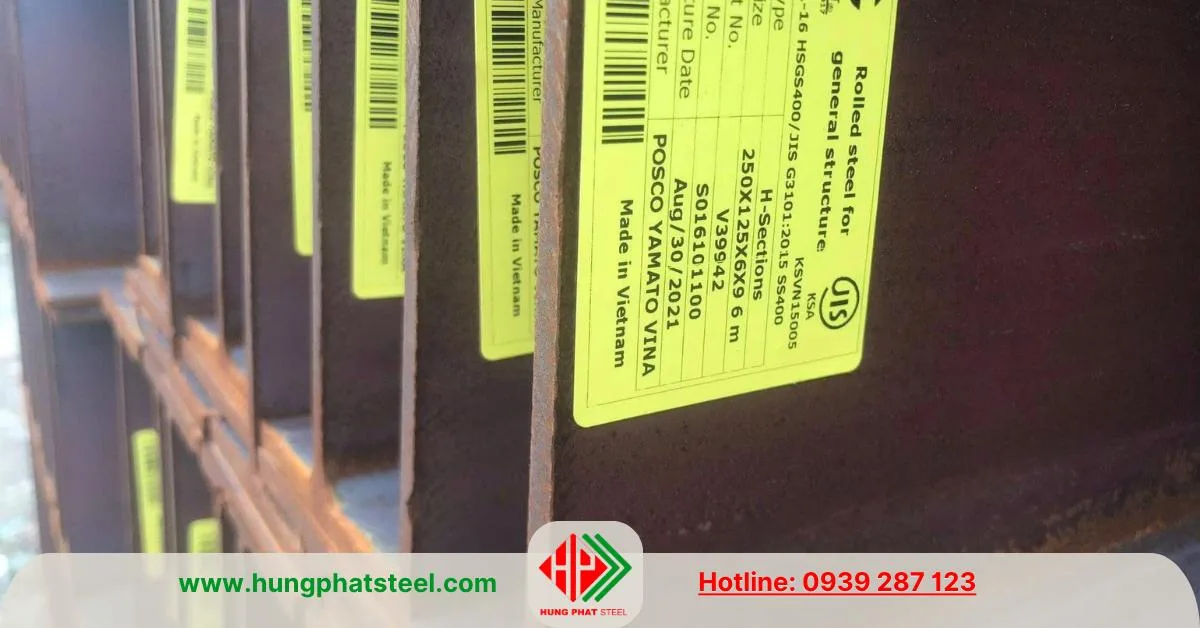 Thép i250x125 Posco