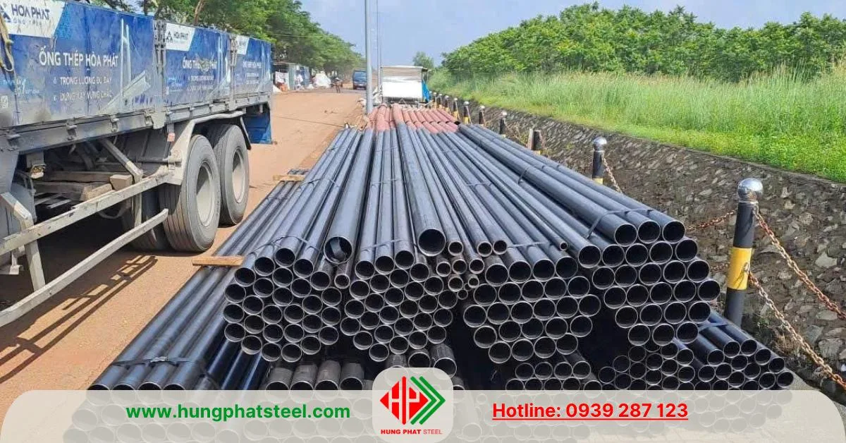 Thép ống hàn đen Hòa Phát