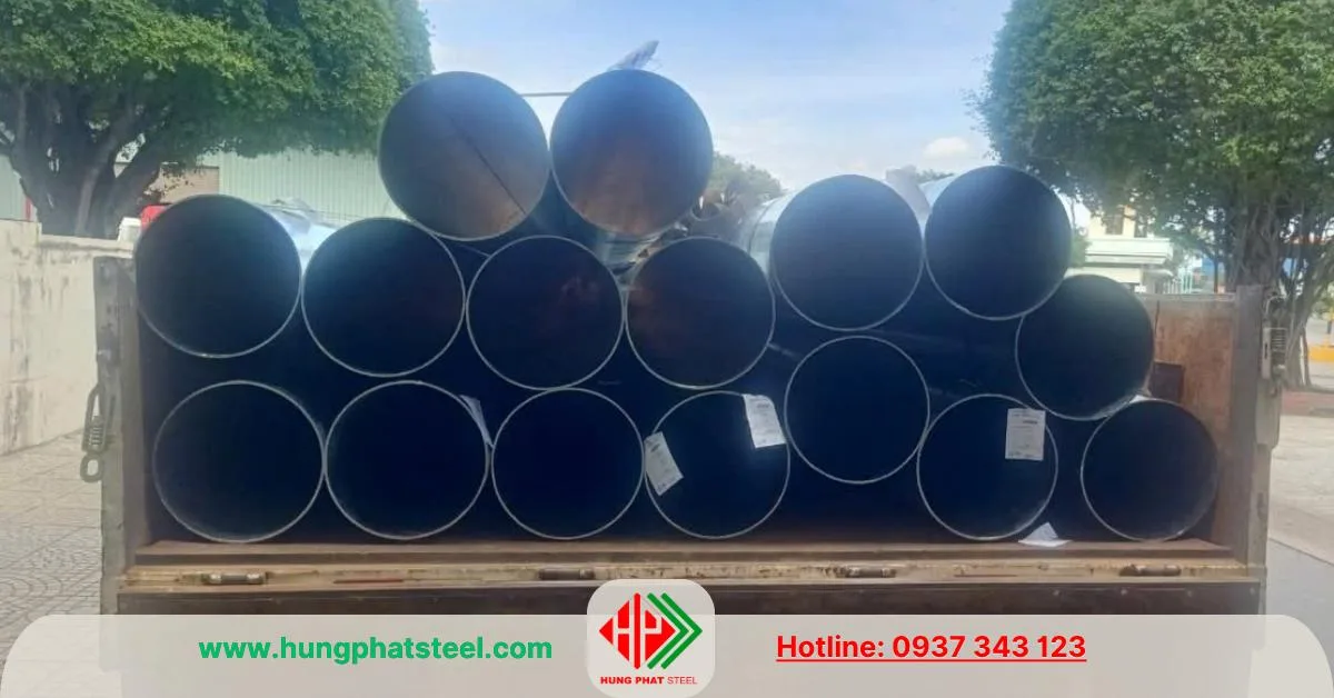 Thép ống mạ kẽm phi 325 Hòa Phát 