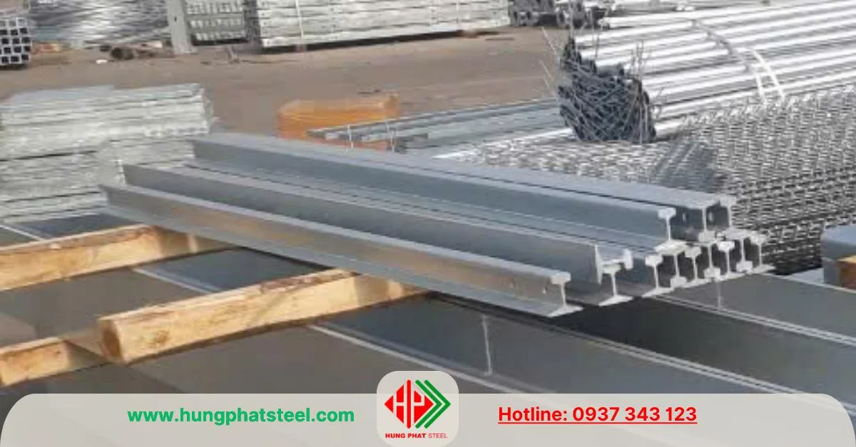Thép ray P11 mạ kẽm nhúng nóng