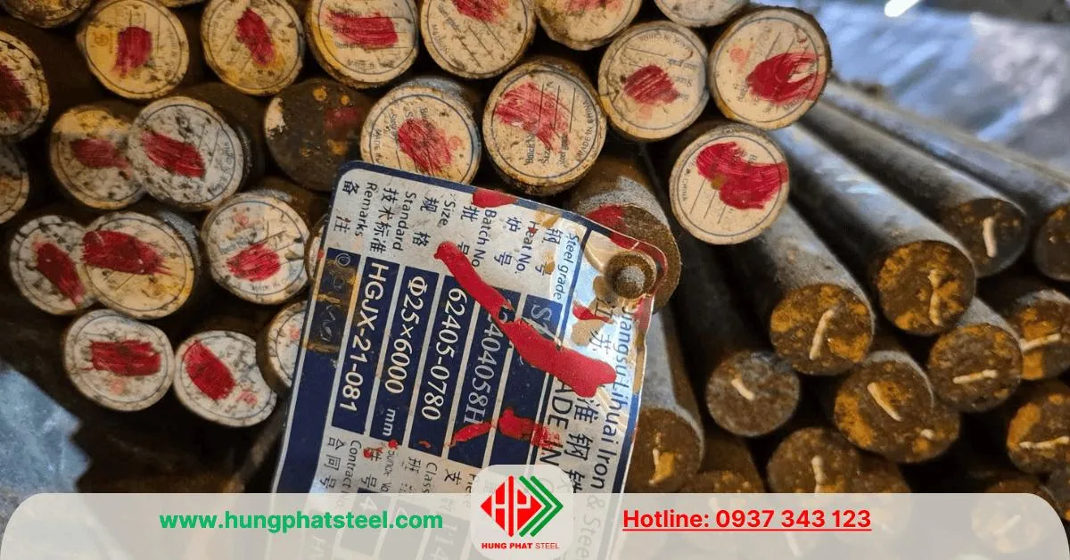 Thép tròn đặc phi 25