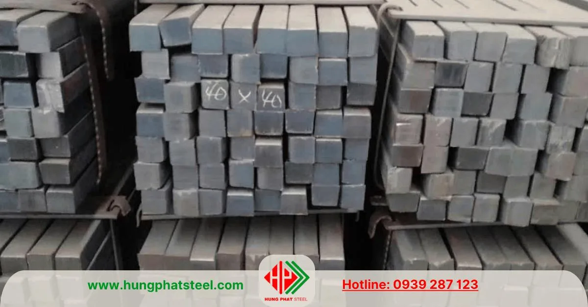 Thép vuông đặc 40x40 (đen cán nóng)