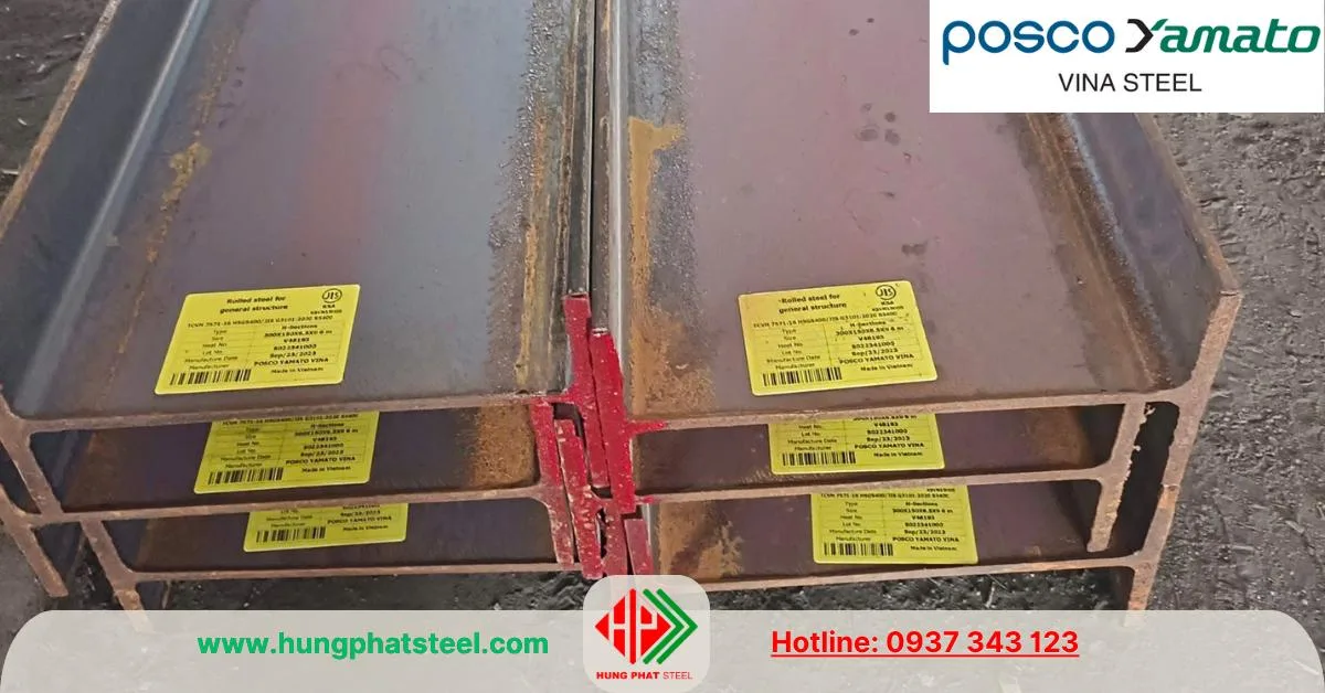Trọng lượng thép hình H Posco