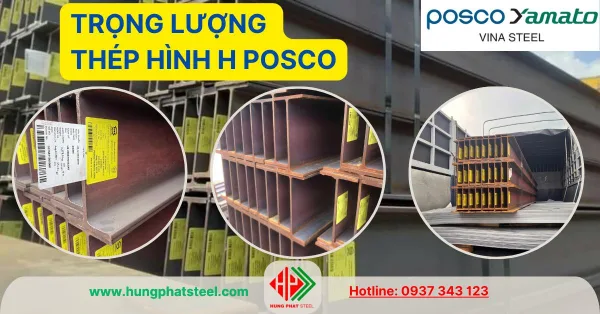 Trọng lượng thép hình H Posco