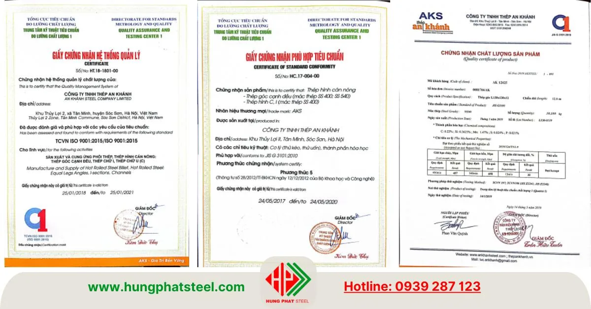 Các chứng nhận và tiêu chuẩn