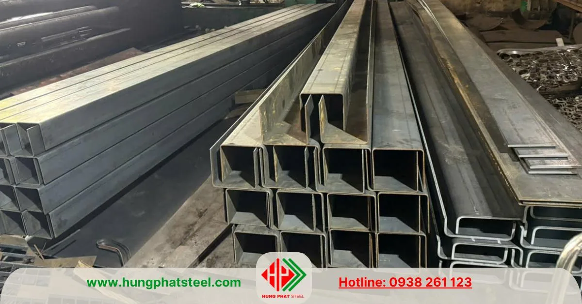 Chấn thép tấm thành hình chữ U