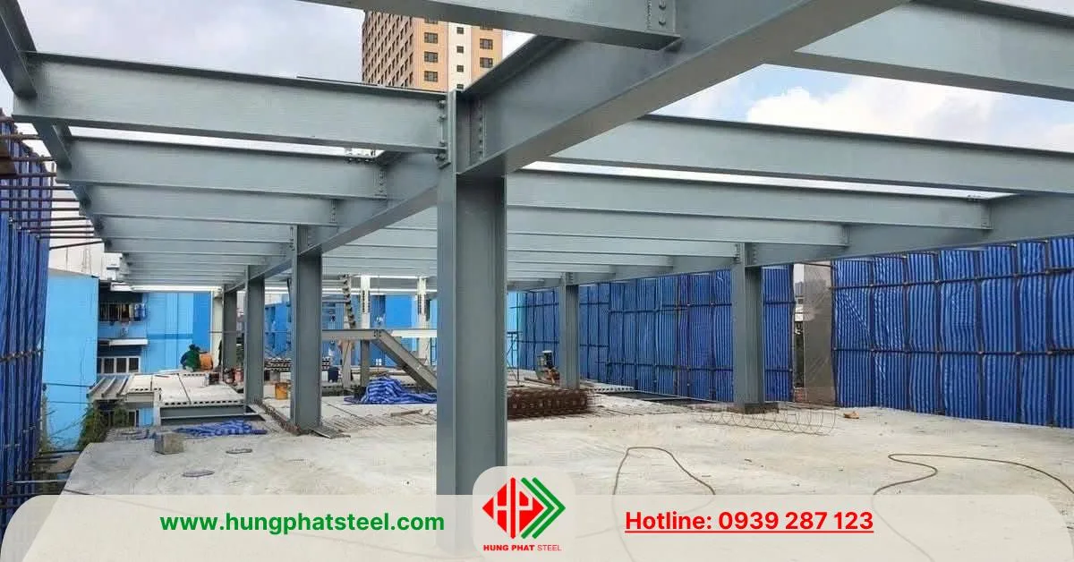 Hình ảnh thực tế 1 công trình dầm chữ I thông dụng