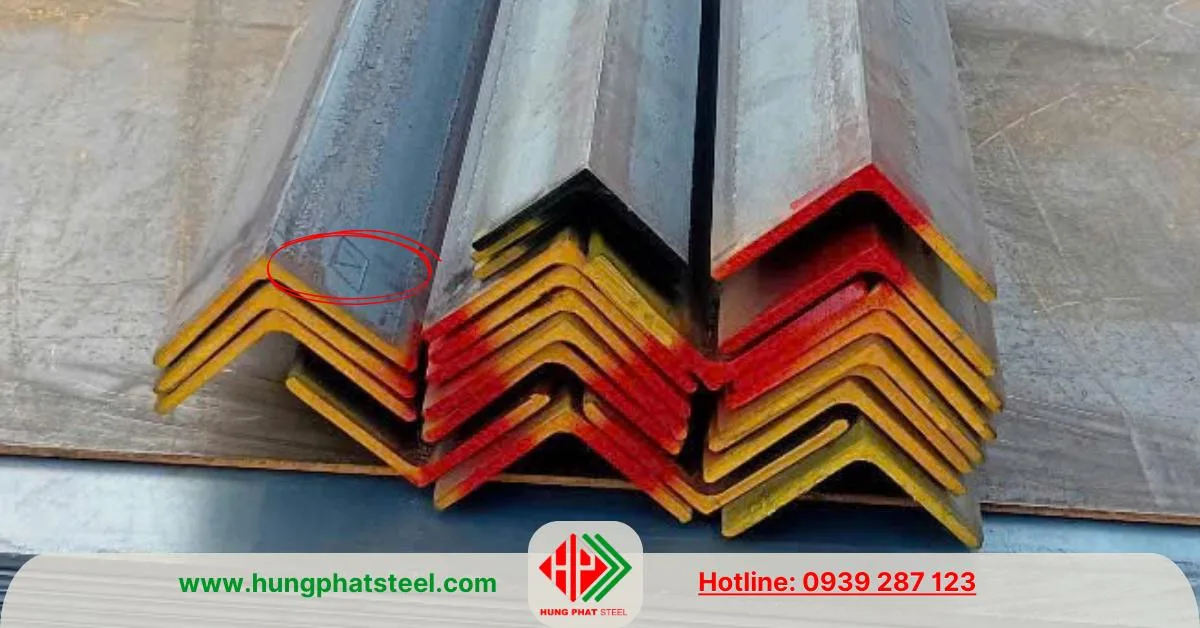 Logo V trên thân thép