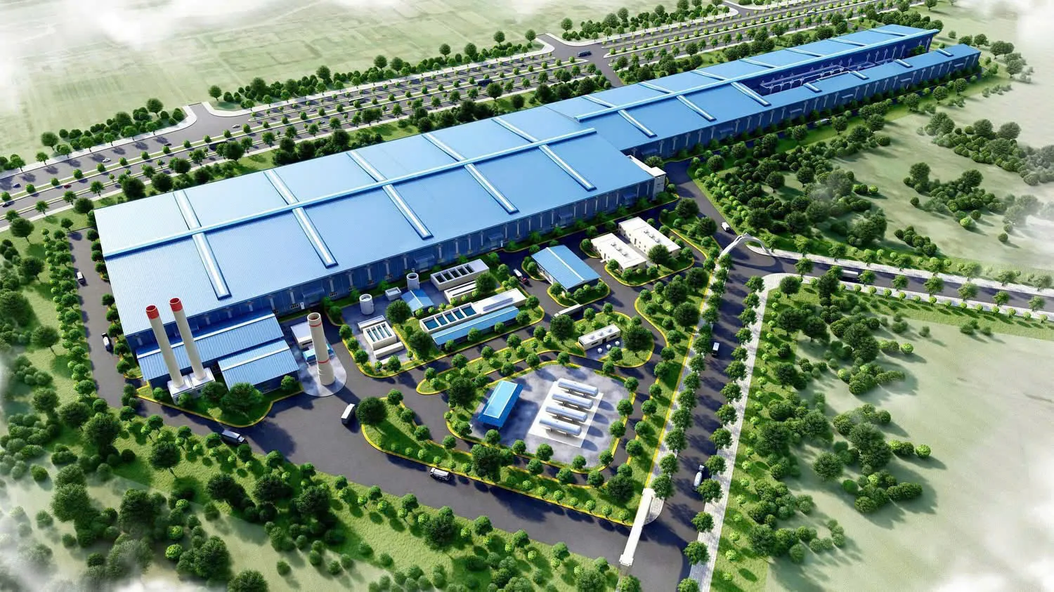 Nhà máy thép ray Hòa Phát