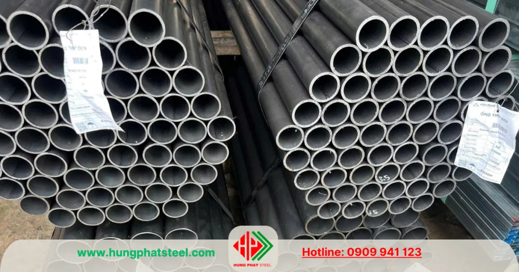 Ống thép Hòa Phát phi 42 (ống đen)