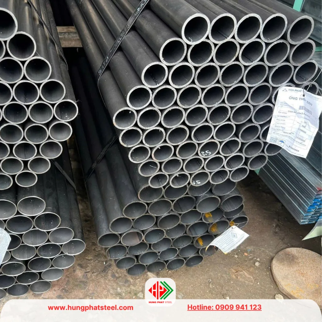 Ống thép Hòa Phát phi 42 (ống đen)