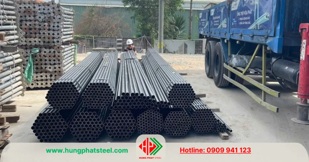 Ống thép đen phi 34 Hòa Phát