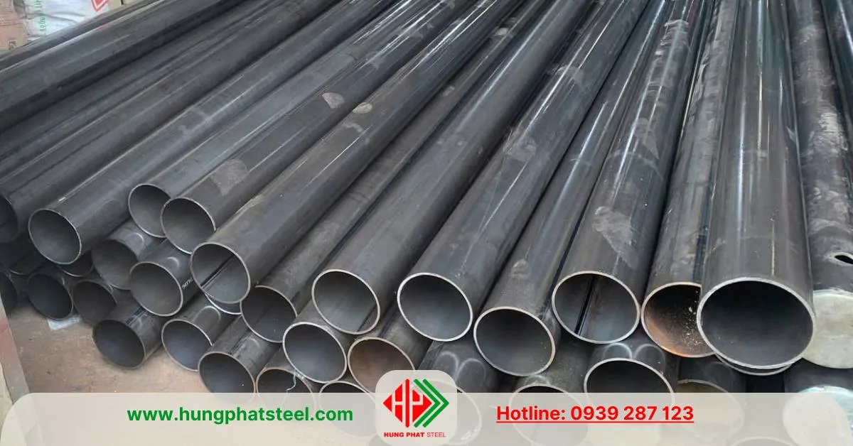 Ống thép hàn đen phi 114 Hòa Phát