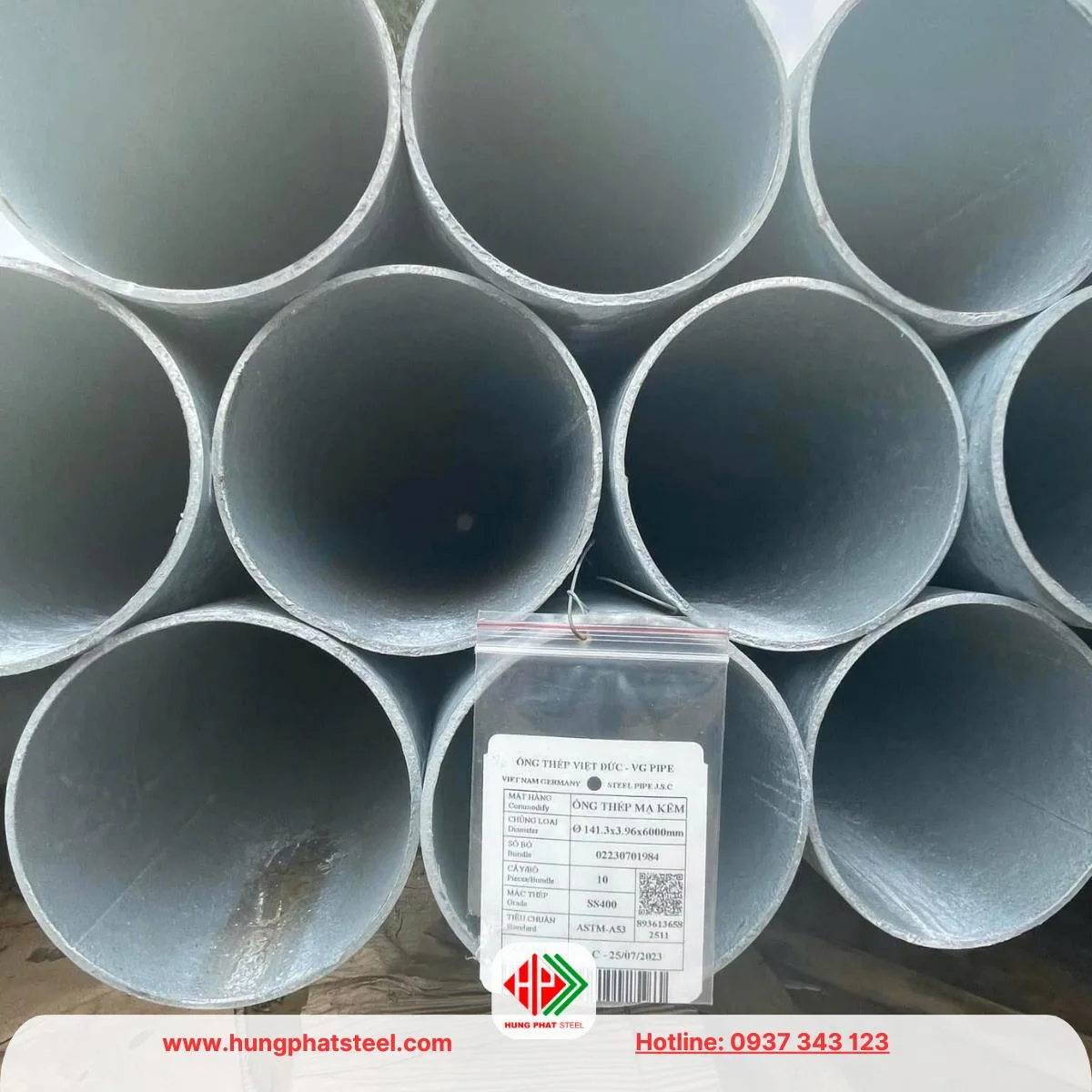 Ống thép mạ kẽm Việt Đức