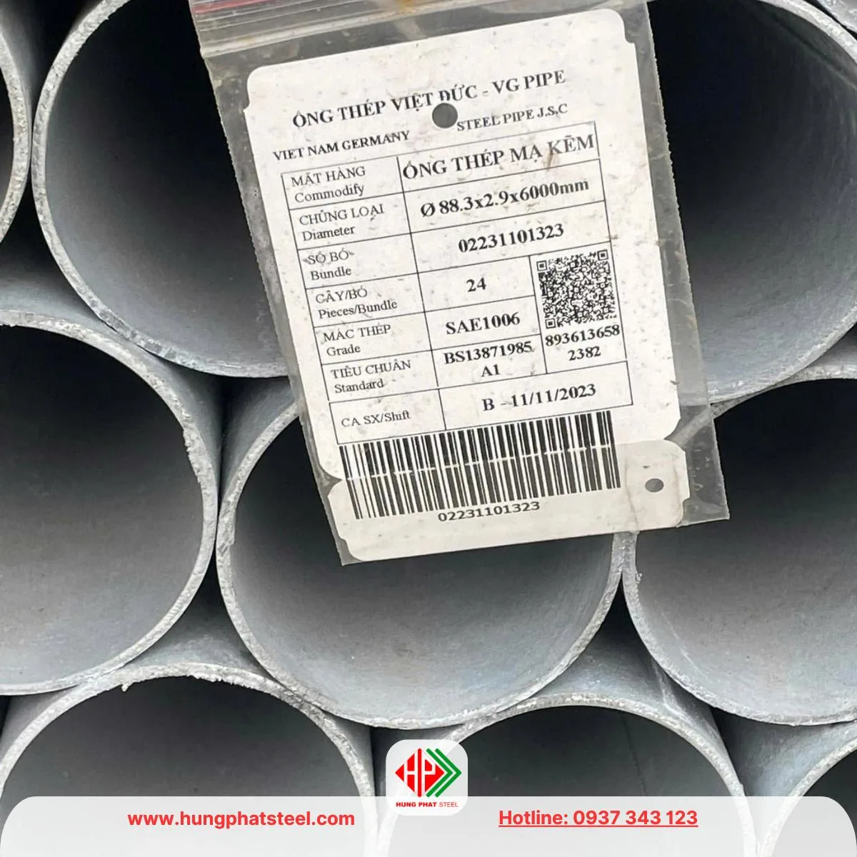 Ống thép mạ kẽm Việt Đức