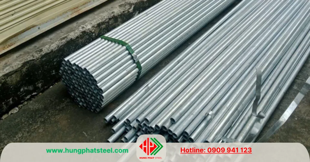 Ống thép mạ kẽm nhúng nóng phi 27 Hòa Phát