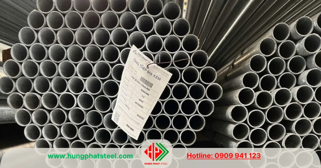 Ống thép phi 27 Hòa Phát (ống kẽm)