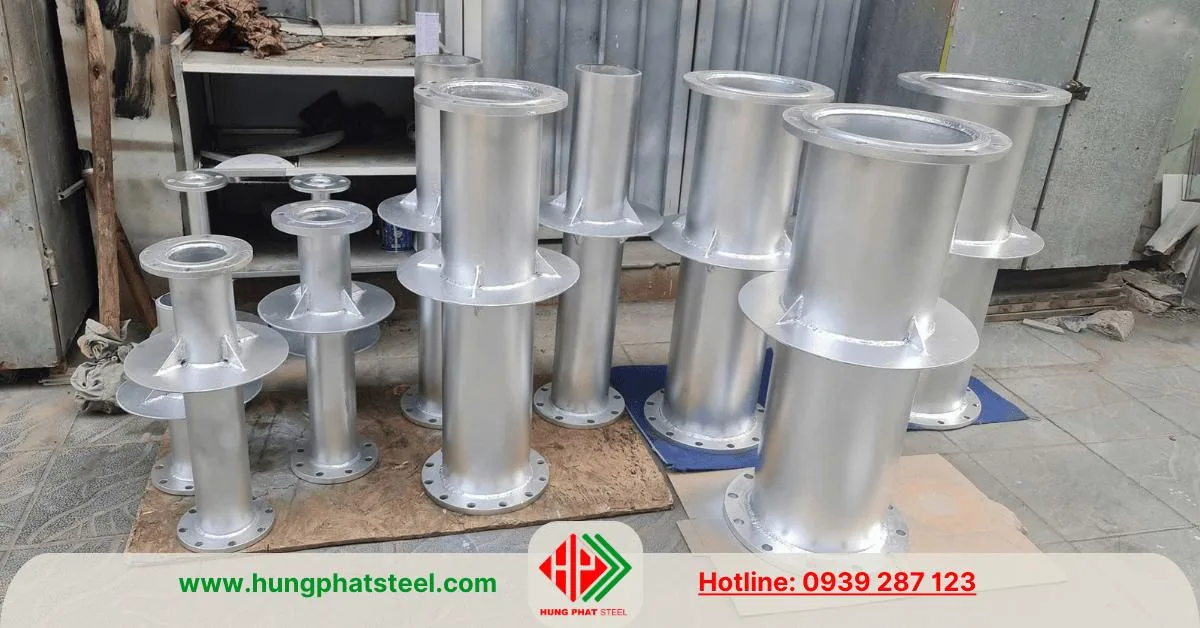 Ống xuyên sàn cánh có gân tăng cứng