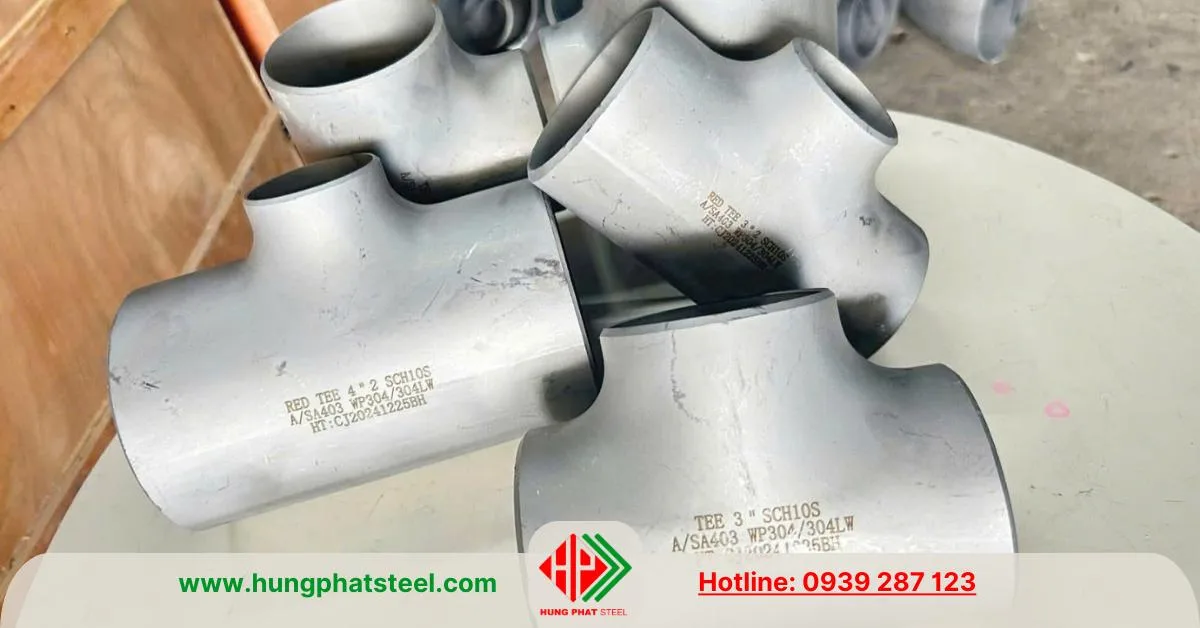 Tê hàn inox 304 là loại thông dụng nhất