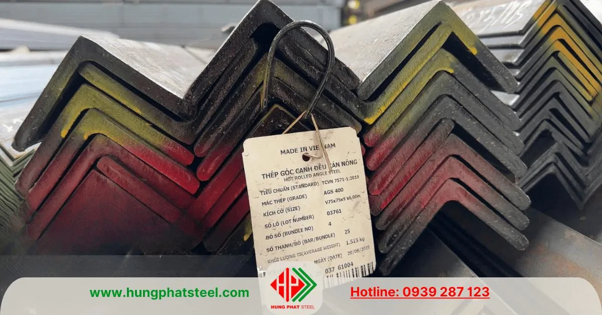 Thép V75x75x9mm Nhà Bè