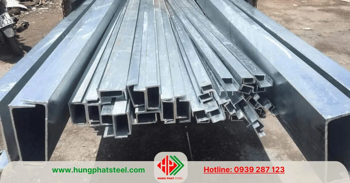 Thép hình C mạ kẽm nhúng nóng