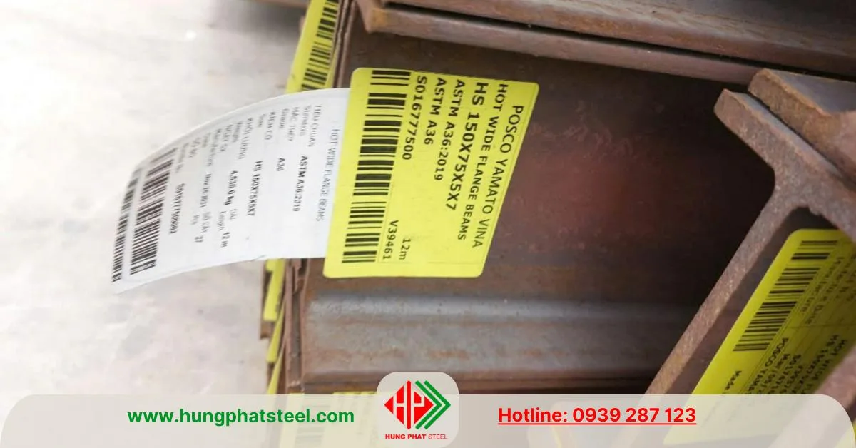 Thép hình I150 nhà máy Posco Yamato Vina
