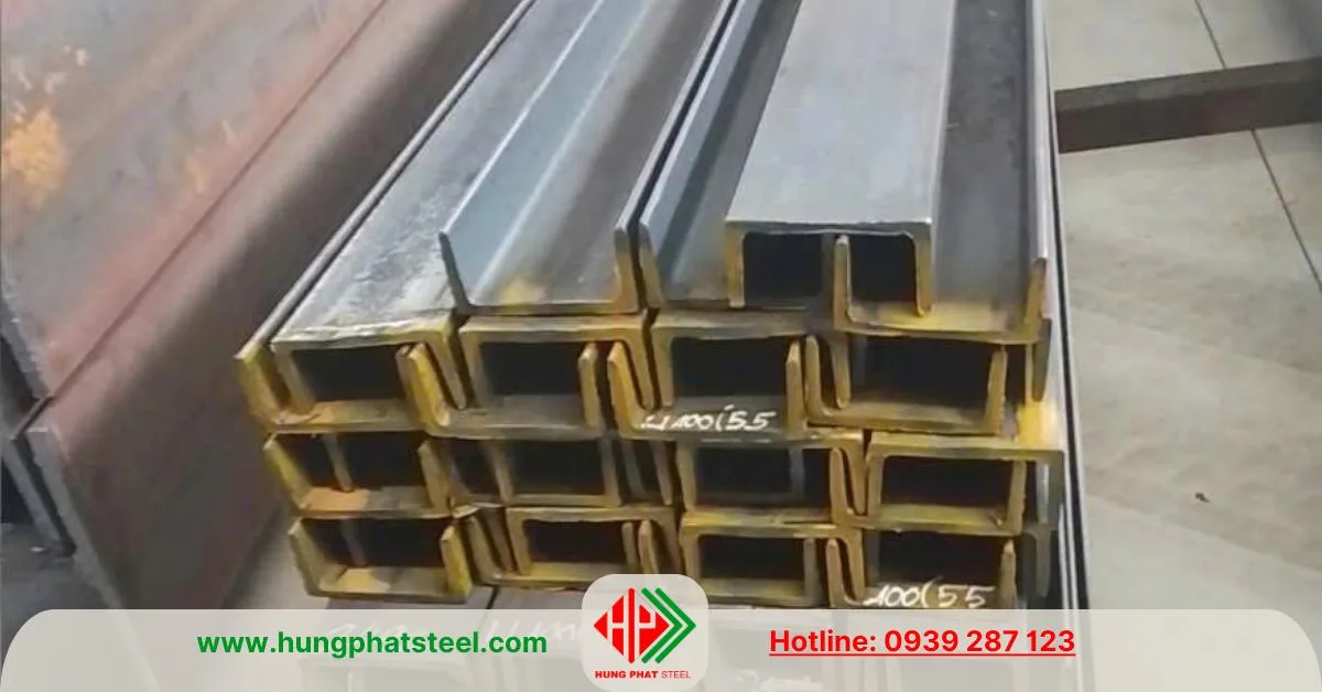 Thép hình U100 x 55mm