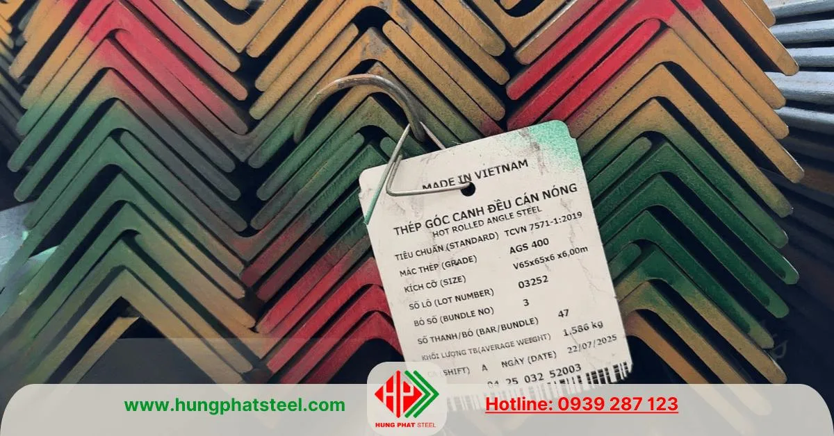 Thép hình V65x65x6mm Nhà Bè