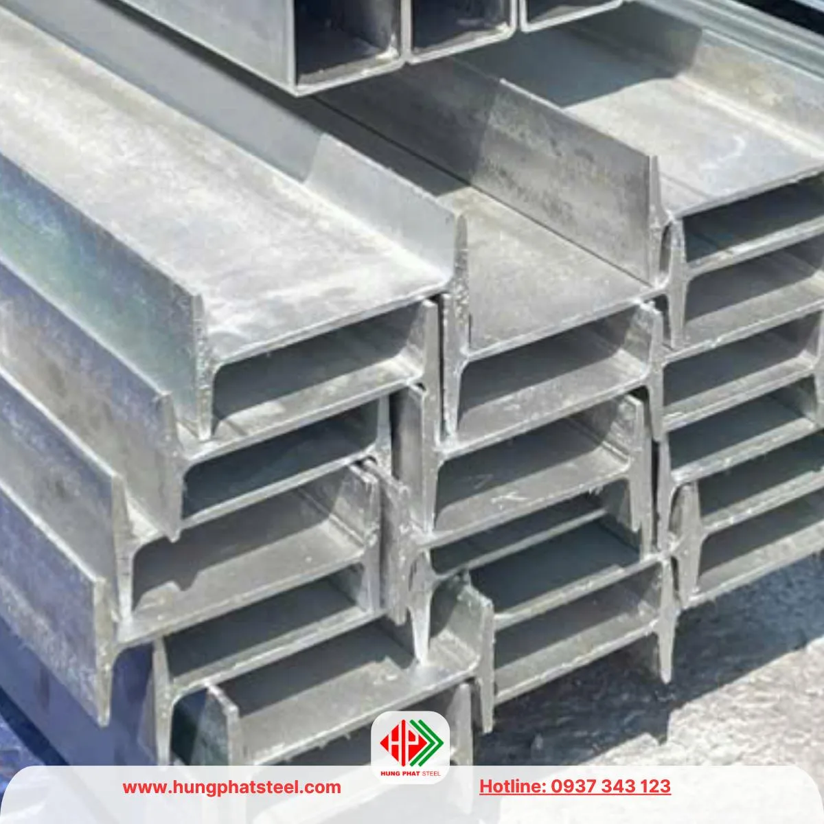 Thép hình i mạ kẽm nhúng nóng