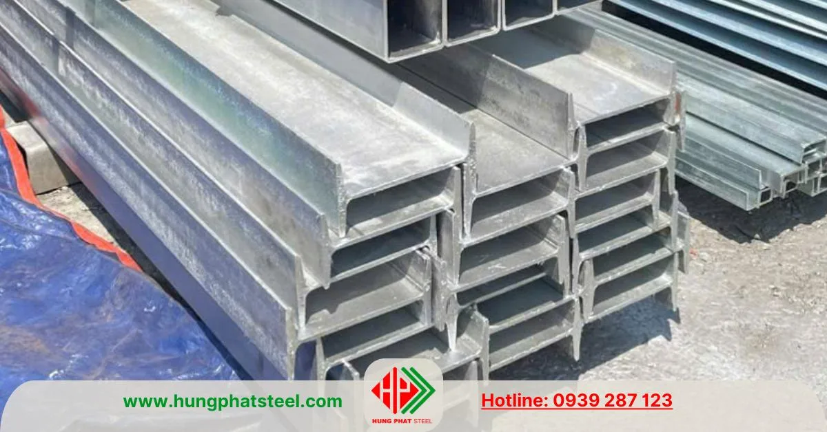 Thép hình i mạ kẽm nhúng nóng