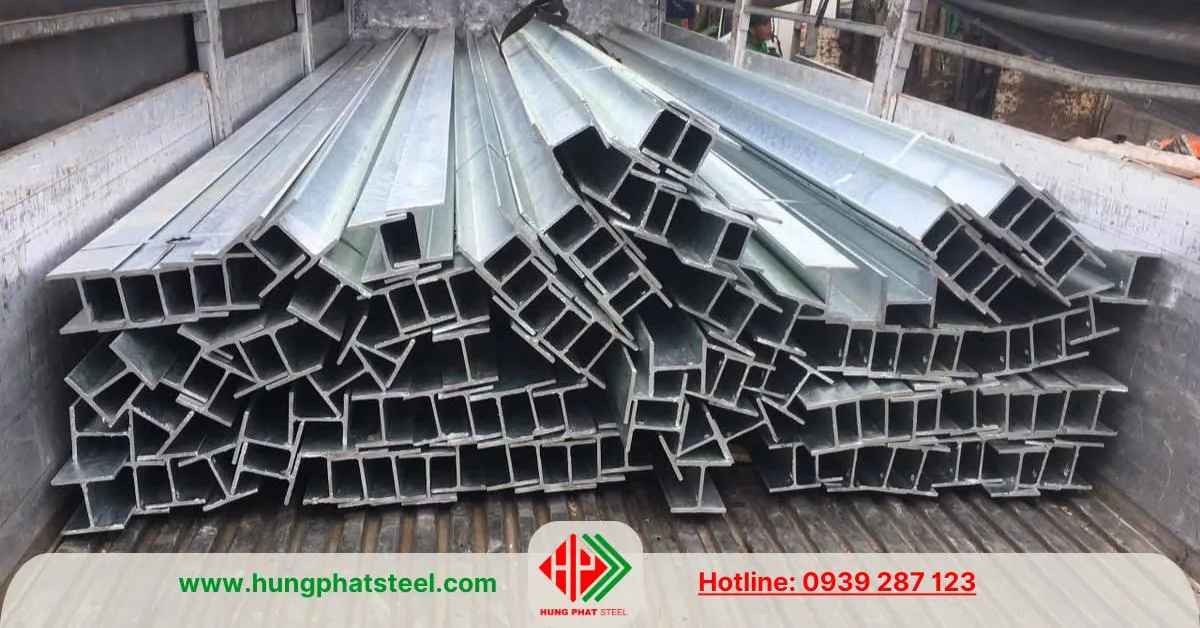 Thép hình i mạ kẽm nhúng nóng