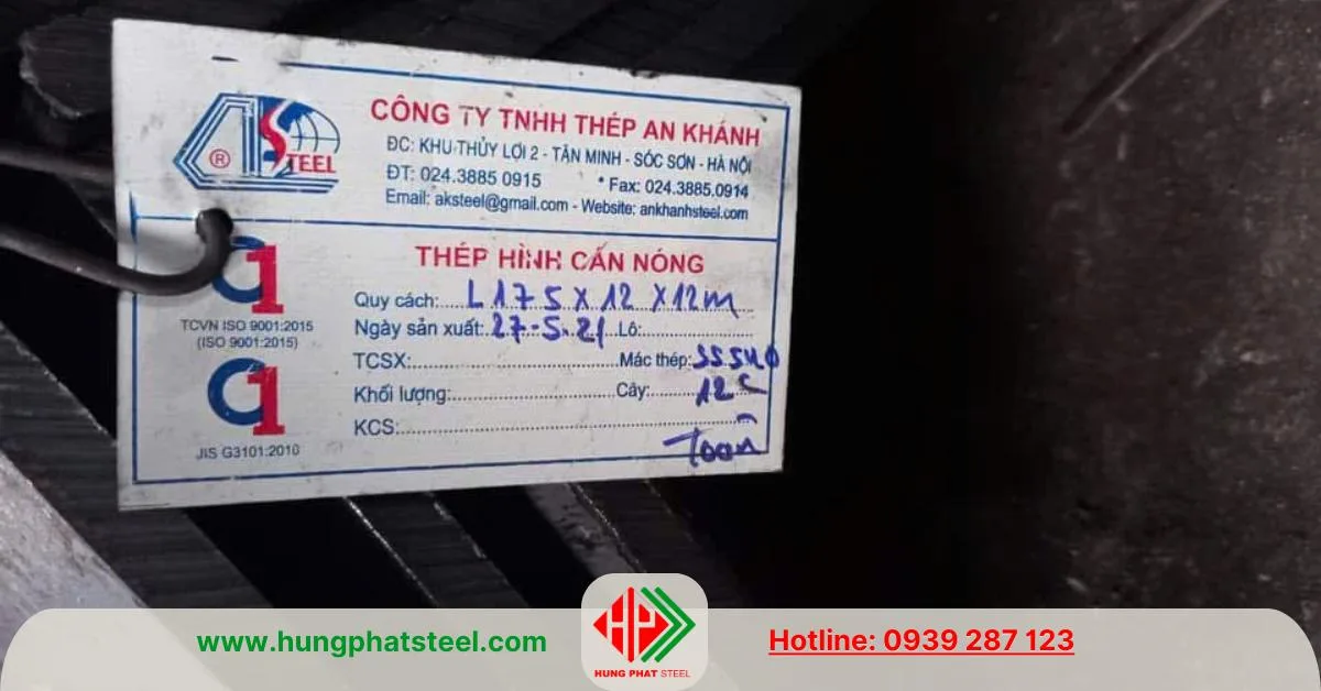 V175x175x12mm Dài 12m An Khánh