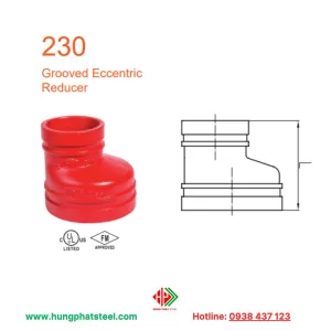 Côn lệch rãnh 230