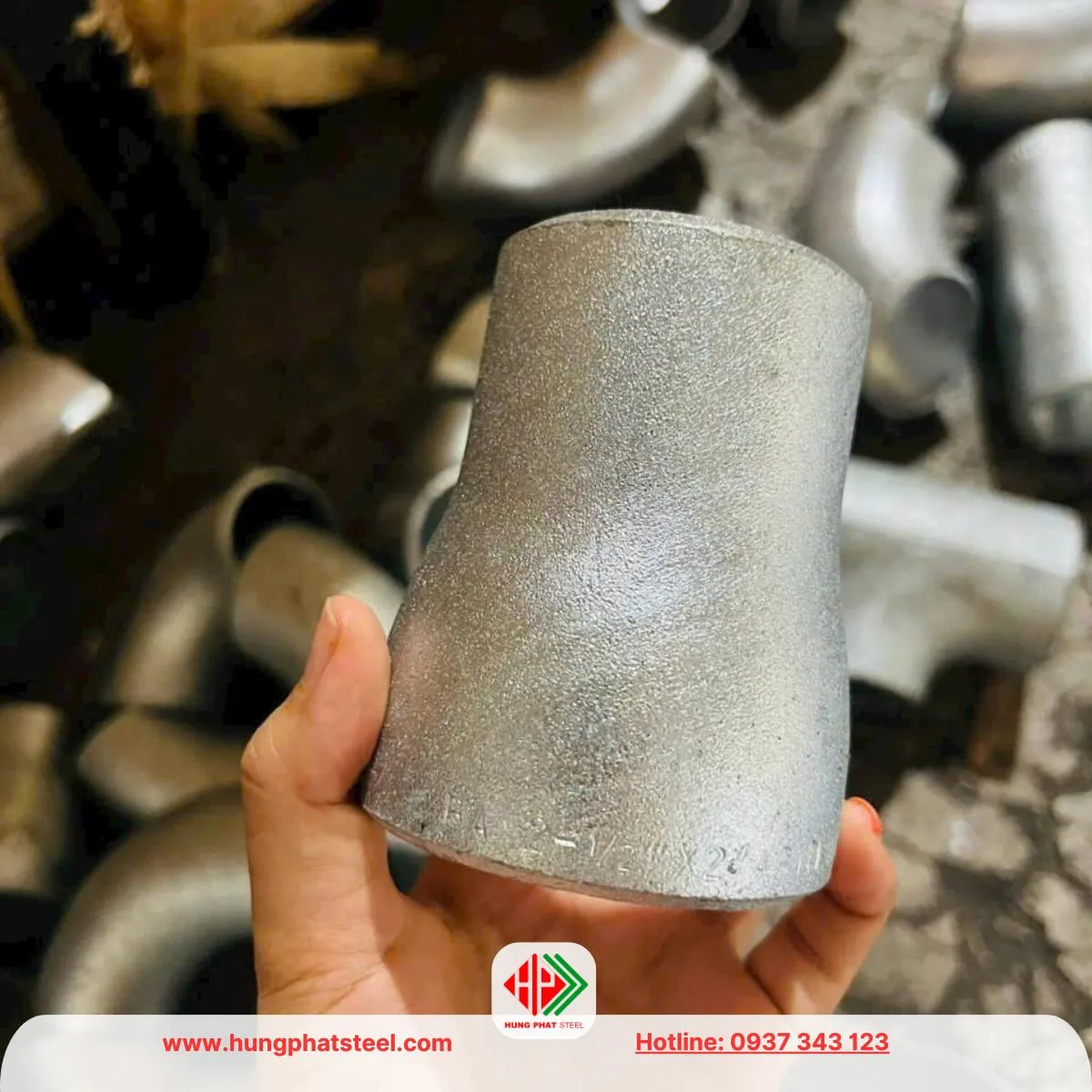 Bầu giảm hàn mạ kẽm (côn thu)