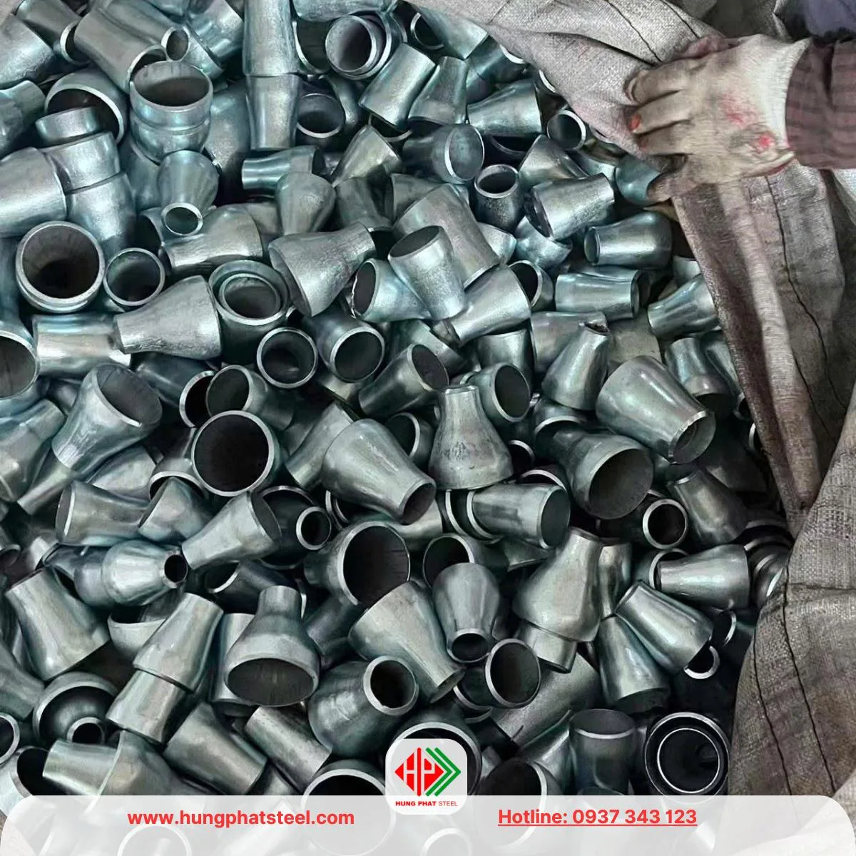 Bầu giảm hàn mạ kẽm (côn thu)