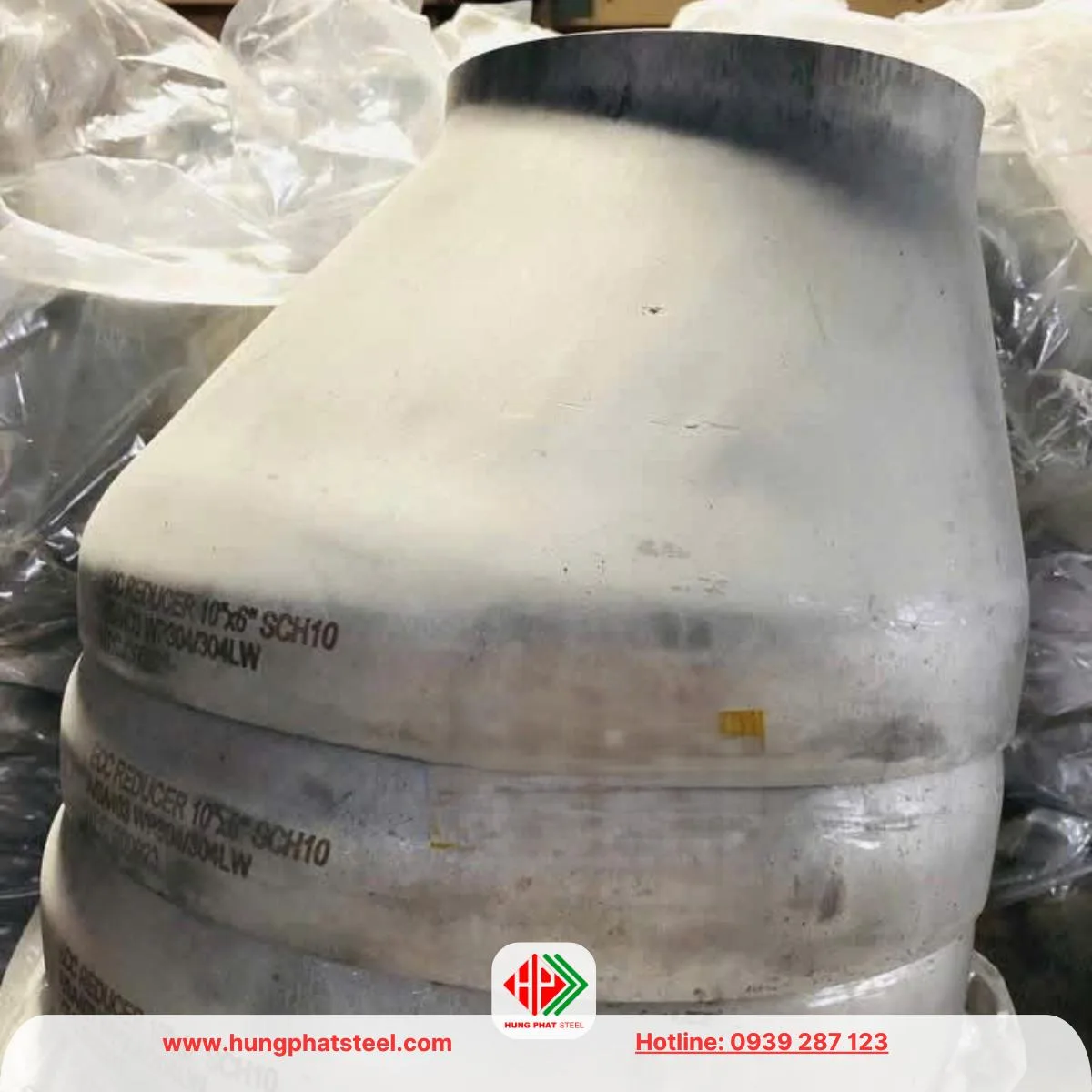 Bầu giảm inox lệch tâm