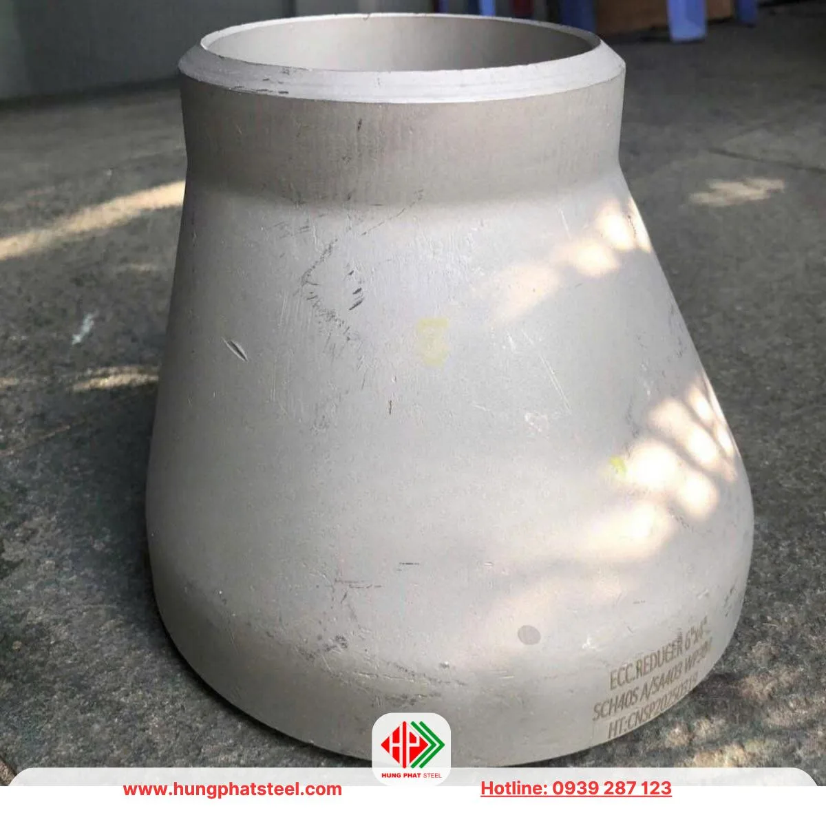 Bầu giảm inox lệch tâm