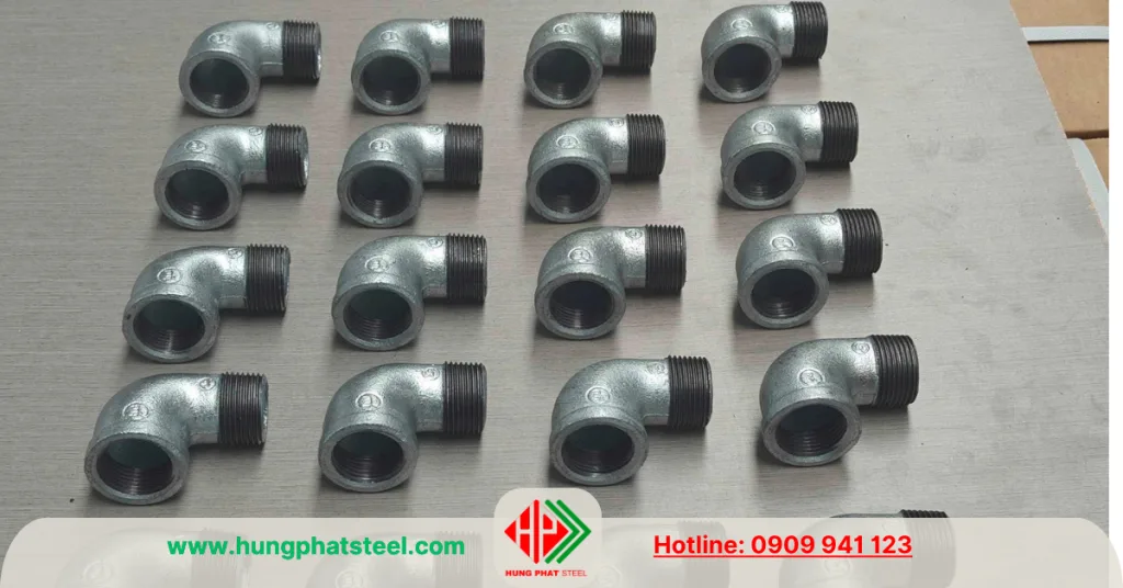 Co điếu ren mạ kẽm (1 ren trong 1 ren ngoài)