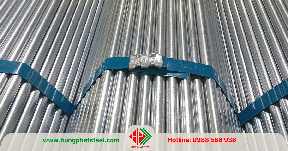 Đai bó xanh dương cho ống tôn kẽm