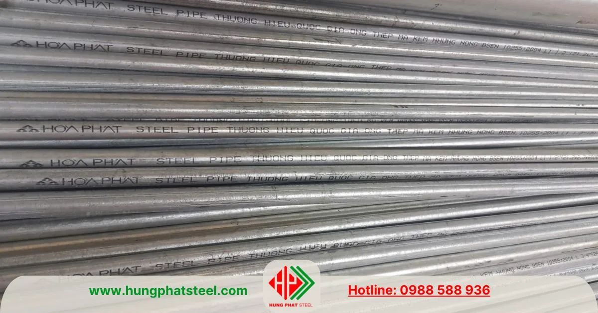 Dấu dập trên thân ống Hòa Phát