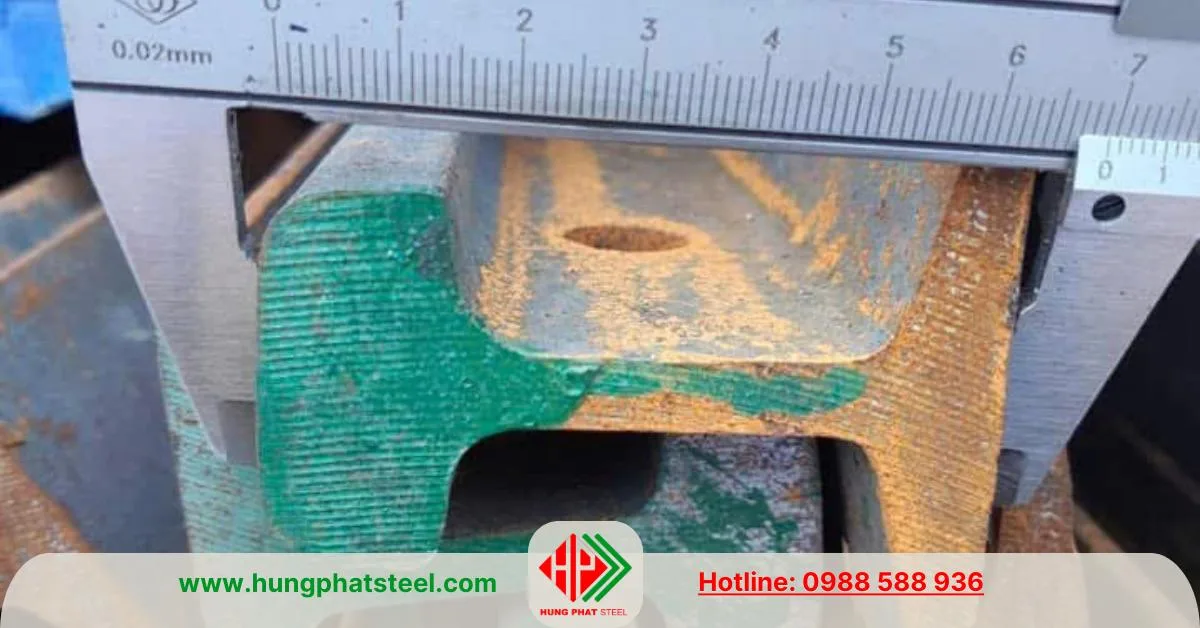 Kích thước thép ray P12