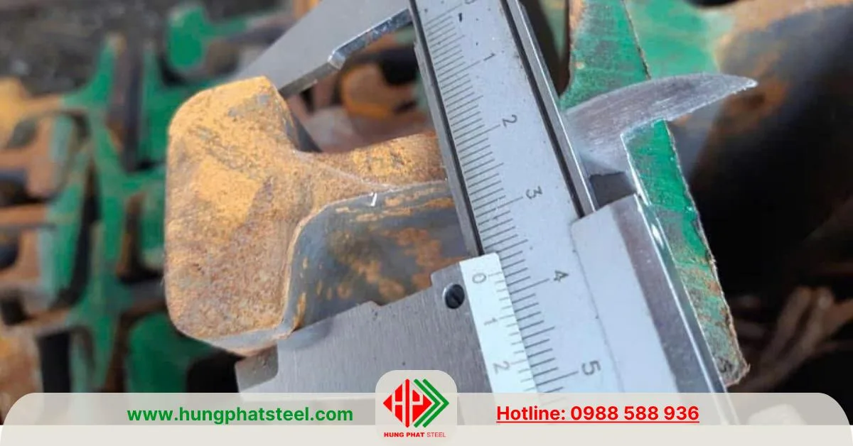 Kích thước thép ray P12