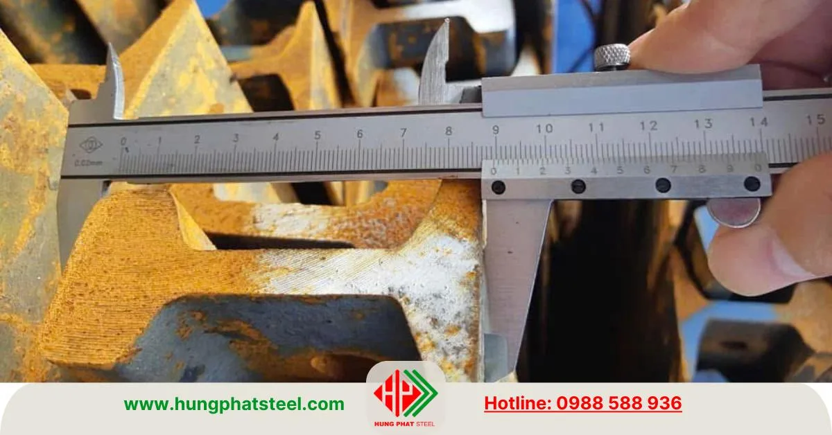 Kích thước thép ray P18