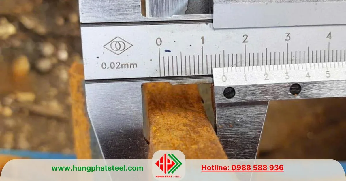 Kích thước thép ray P43