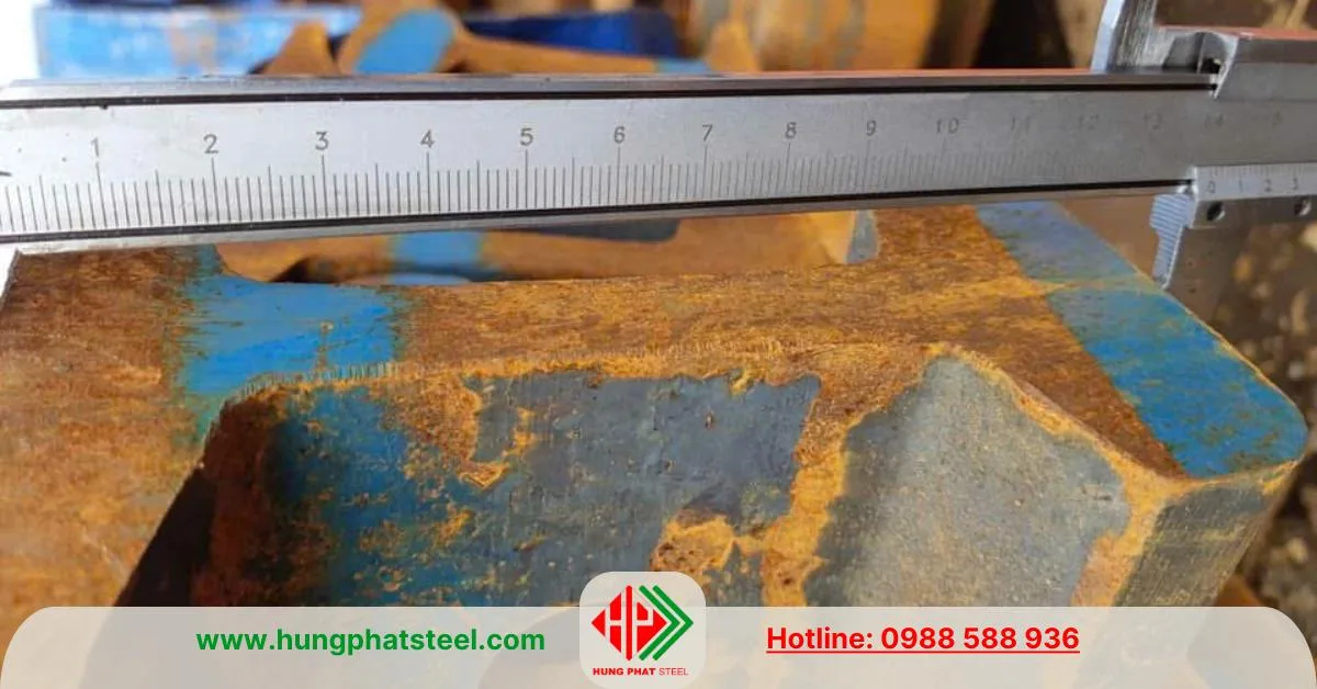 Kích thước thép ray P43