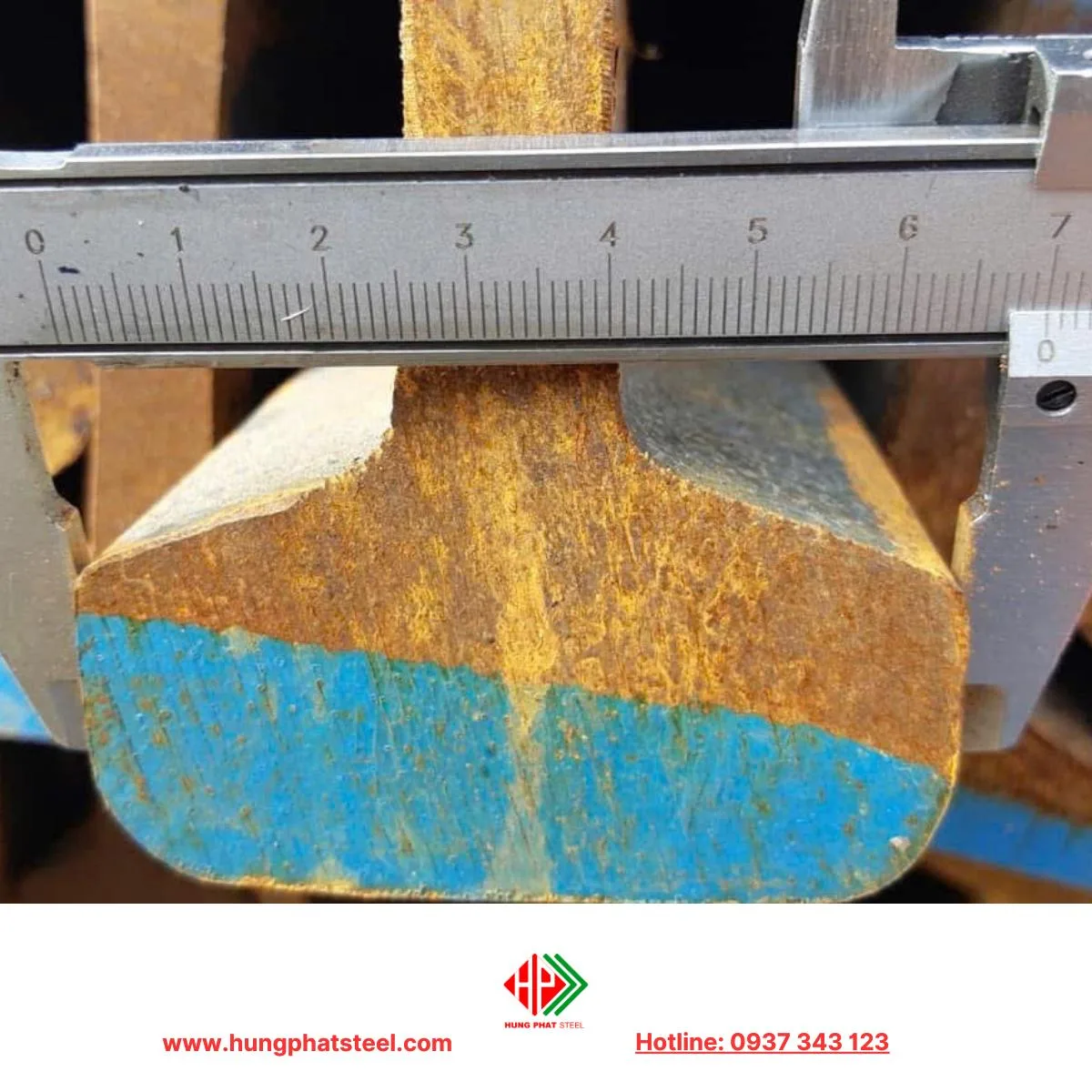 Kích thước thép ray P43